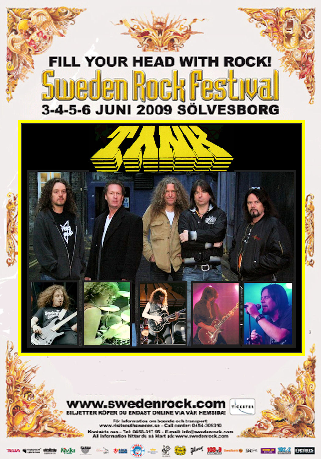 Doogie White and Tank at Sweden Rock